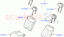 Rear Seat Covers (PU / Kvadrat, 40/20/40 Super Slouch Rear Seat)