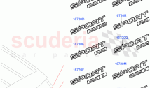 Name Plates (Halewood (UK), Badge-Engine Power Petrol 200 PS, Badge-Engine Power P&hellip;