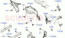 Insulators - Front (Engine Compartment, Nitra Plant Build) ((V) FROMK2000001)