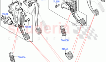 Brake And Clutch Controls (All 6 Speed Manual Volvo M66, Halewood (UK), Standard F&hellip;