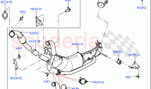 Front Exhaust System (Solihull Plant Build) (3.0 V6 D Gen2 Twin Turbo, EU6 + DPF E&hellip;