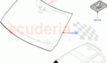 Windscreen/Inside Rear View Mirror (Solihull Plant Build) ((V) FROMHA000001)