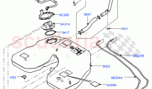 Fuel Tank & Related Parts (4.4L DOHC DITC V8 Diesel)