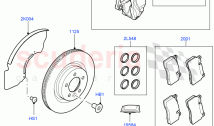 Front Brake Discs And Calipers (Solihull Plant Build) (Front Disc And Caliper Size&hellip;