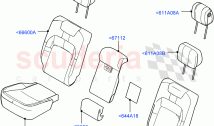 Rear Seat Covers (Semi Aniline Leather Perf, With 60/40 Power Fold Thru Rr Seat) (&hellip;