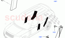 Side Trim (Centre, Front And Rear) (Semi Aniline Leather Perf)