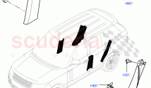 Side Trim (Centre, Front And Rear) (Windsor Leather Perforated)