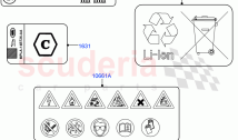 Labels (Traction Battery) (2.0L AJ200P Hi PHEV) ((V) FROMJA000001)
