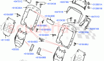 Rear Seat Back (Semi Aniline Leather Perf, 40/20/40 Super Slouch Rear Seat) ((V) F&hellip;