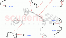 Front Brake Pipes (RHD) ((V) TOLA999999)