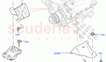 Engine Mounting (Solihull Plant Build) (3.0L DOHC GDI SC V6 PETROL) ((V) FROMHA000&hellip;