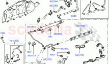 Fuel Injectors And Pipes (3.6L V8 32V DOHC EFi Diesel Lion) ((V) FROMAA000001)