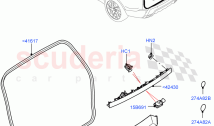 Luggage Compartment Door (Solihull Plant Build, Seal, Moulding) ((V) FROMHA000001)