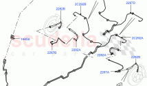 Rear Brake Pipes (LHD) ((V) FROMAA000001)