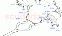 Rear Exhaust System (3.0 V6 Diesel Electric Hybrid Eng, 3.0L 24V DOHC V6 TC Diesel&hellip;