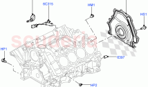 Cylinder Block And Plugs (4.4L DOHC DITC V8 Diesel) ((V) FROMBA000001)