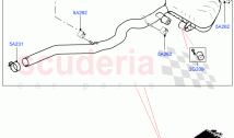 Rear Exhaust System (2.0L I4 DSL HIGH DOHC AJ200, 2.0L I4 DSL MID DOHC AJ200)