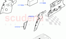 Insulators - Rear (Luggage Compartment) (Standard Wheelbase)
