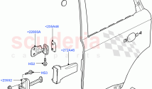 Rear Doors, Hinges & Weatherstrips (Door And Fixings) ((V) TO9A999999)