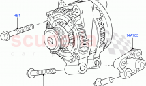 Alternator And Mountings (3.0L DOHC GDI SC V6 PETROL, 5.0L OHC SGDI SC V8 Petrol -&hellip;