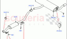Exhaust System (Rear Section) (2.0L 16V TIVCT T/C 240PS Petrol, Halewood (UK), Wit&hellip;
