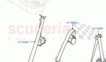 Rear Seat Belts (With 40/20/40 Split Fold Rear Seat)