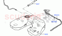 Fuel Tank & Related Parts (Nitra Plant Build) (3.0L AJ20D6 Diesel High, Standard W&hellip;
