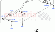 Rear Exhaust System (2.0L I4 Mid DOHC AJ200 Petrol, Itatiaia (Brazil), With 7 Seat&hellip;
