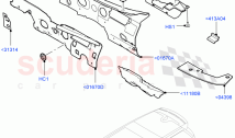 Insulators - Front (Passenger Compartment, Solihull Plant Build) ((V) FROMHA000001&hellip;