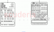 Labels (Tyre Pressure Label) (SVR Version, SVR) ((V) FROMFA000001)