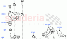 Engine Mounting (2.0L AJ20P4 Petrol Mid PTA, Halewood (UK), 2.0L AJ20P4 Petrol Hig&hellip;