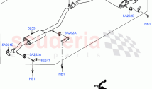 Rear Exhaust System (2.0L I4 Mid DOHC AJ200 Petrol, With 5 Seat Configuration, Dua&hellip;
