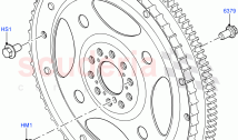 Flywheel (Solihull Plant Build) (3.0L DOHC GDI SC V6 PETROL) ((V) FROMEA000001)