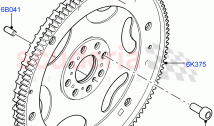 Flywheel (2.0L I4 Mid DOHC AJ200 Petrol, 9 Speed Auto AWD, Changsu (China), 2.0L I&hellip;