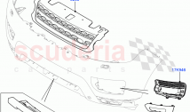 Radiator Grille And Front Bumper (Tow Eye Cover - Satin Black, Stealth Pack) ((V) &hellip;