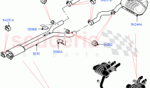 Rear Exhaust System (5.0L P AJ133 DOHC CDA S/C Enhanced) ((V) FROMKA000001)