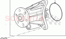 Water Pump (Main Unit) (3.0L 24V DOHC V6 TC Diesel, 3.0L 24V V6 Turbo Diesel Std F&hellip;