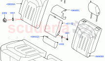 Rear Seat Covers (Short Wheelbase, Prf Wndsr Lthr/Prfmnc Fabric wth SC, Rr Seat 40&hellip;