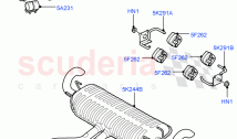 Exhaust System (Rear, Muffler) (4.4L DOHC DITC V8 Diesel) ((V) FROMBA000001)