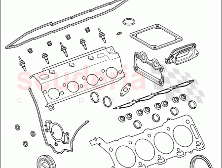 Photo of KIT ENGINE OVERHAUL GASKET…