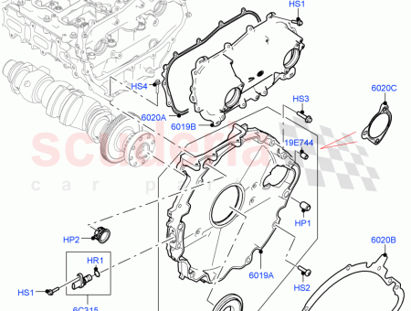 Photo of COVER CYLINDER BLOCK REAR…
