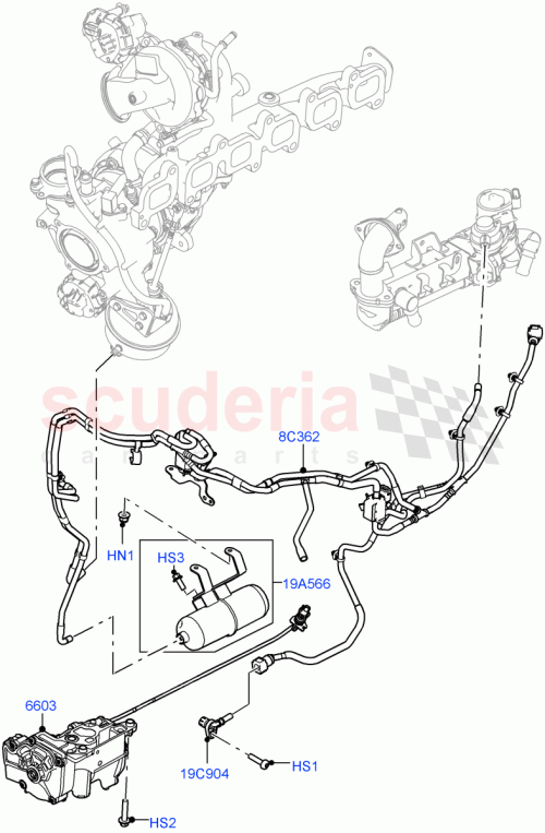 Part Diagram for Land Rover LR141653