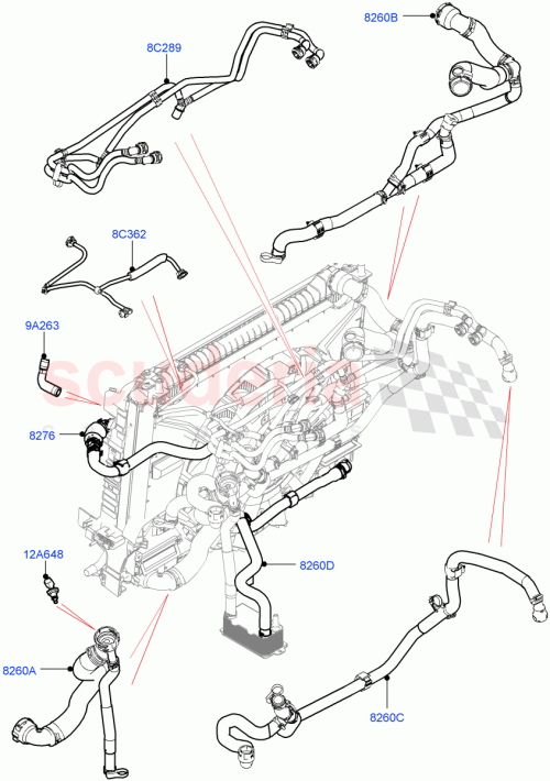Part Diagram for Land Rover LR091825