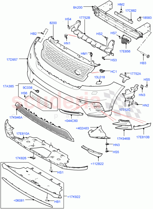 Part Diagram for Land Rover LR143260