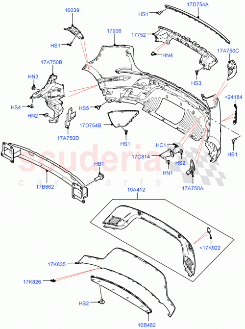 Part Diagram for Land Rover LR155576