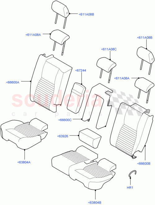 Part Diagram for Land Rover LR095910