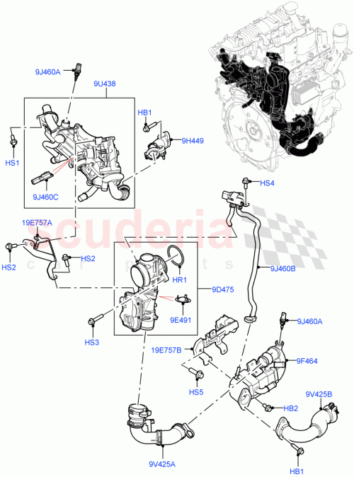 Part Diagram for Land Rover LR164411