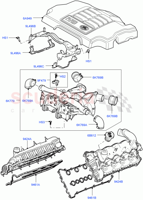 Part Diagram for Land Rover LR012682