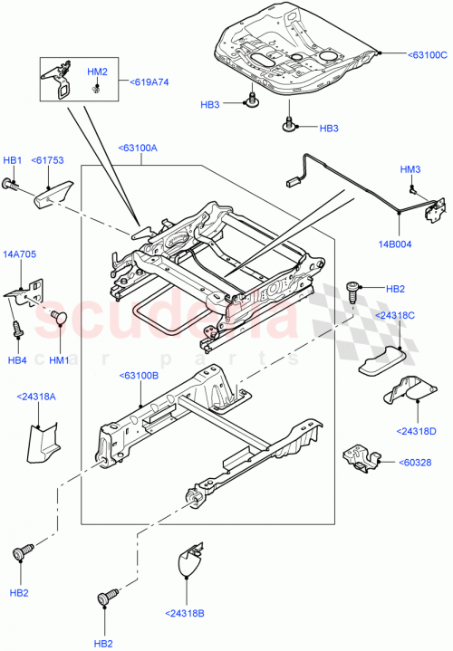 Part Diagram for Land Rover LR003007