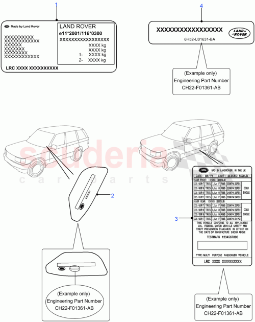 Part Diagram for Land Rover JLM21731DF